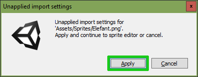 Sprite Editor apply